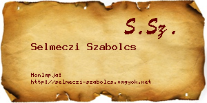 Selmeczi Szabolcs névjegykártya